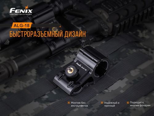 Крепление на оружие для фонарей Fenix ALG-18 фото 4